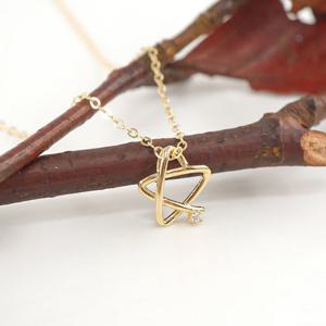 오팔하우스 14k 별 큐빅 목걸이 OPPKN130