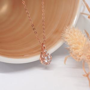 오팔하우스 14k 프리티 서클 큐빅 목걸이 OPJJN10683