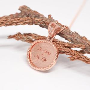 오팔하우스 14k 타원형 체인 목걸이 OPDLN5212