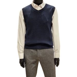 [바쏘]FW  네이비  데일리  케시미어 혼방 V넥 니트조끼BSZ3WV03N