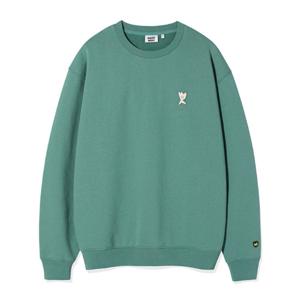 [와키윌리]와키윌리 기모 키키로고 맨투맨 그린 WA2504CR01GN