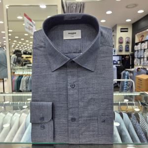 [레노마셔츠]카치온 솔리드 일반핏 긴소매RPFSG0403GY_GN