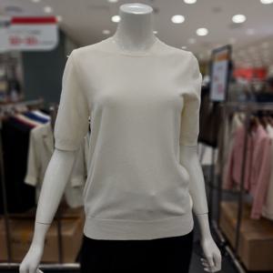 [아니베에프]라운드넥 간절기 니트 티셔츠 A52KPO510_GN