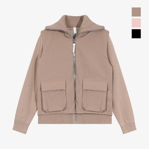 클라우스 우븐 레이어드 방풍 여성 골프 니트자켓 FH25WW2503_BE