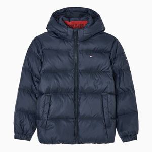 타미힐피거 키즈 T42F7QJU200BT1 에센셜 후드 다운