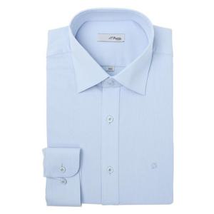 [듀퐁]25년 FW 신상 슬림핏 스트레치 솔리드 긴팔셔츠 -SE5FM21LS311SBU(블루)