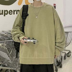 소매 토시 모던 컬러 디자인 남성 절개 라운드 맨투맨