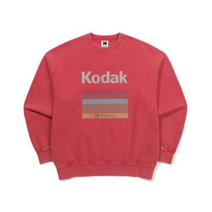 [코닥]코닥 레인보우 스노우워싱 기모 맨투맨 K5423EFST1PNK