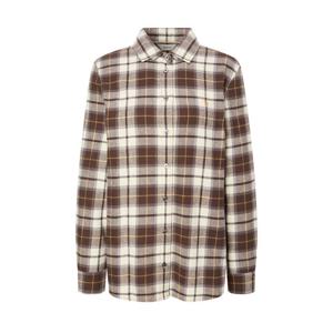 [헤지스]헤지스 여성 그레이 체크 면 긴소매셔츠 WSSH4D914G1