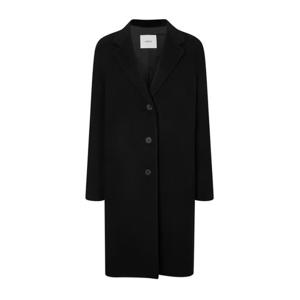 [헤지스]헤지스 여성 [울100%]블랙 솔리드 울 코트 WSCO4DC10BK