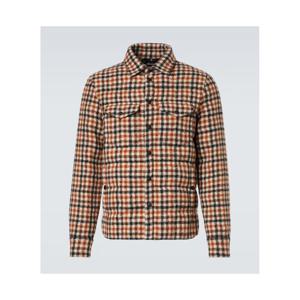 몽클레어 Gelt 체크 버진 울 다운 재킷 P01068530