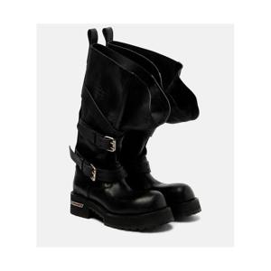 발렌시아가 Venom 레더 컴뱃 부츠 P01063143