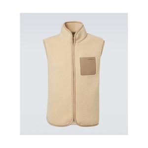 몽클레어 레더 트리밍 테디 베스트 P01088903