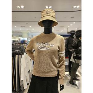 [마스터바니에디션] (421E4SR505) 여성 부클레 로고 레이어드 긴팔 니트