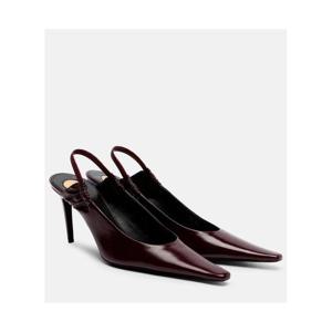 생로랑 Anne Marie 레더 슬링백 펌프스 P01086681