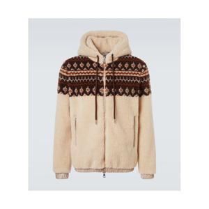 몽클레어 자카드 테디 집업 후디 P01088902