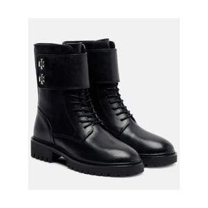 토리버치 Turnlock 레더 컴뱃 부츠 P01102941