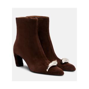 토리버치 Pierced XL 65 스웨이드 앵클 부츠 P01119713