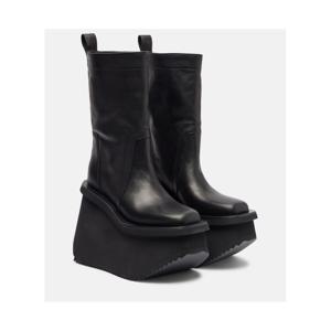 릭오웬스 Factory 레더 플랫폼 앵클 부츠 P01097998