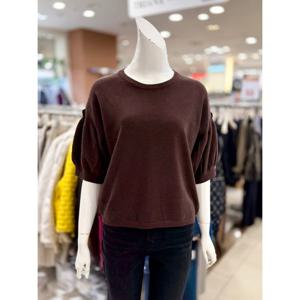 [트리아나]소매 볼륨 라운드 니트 티셔츠 AL3TA02
