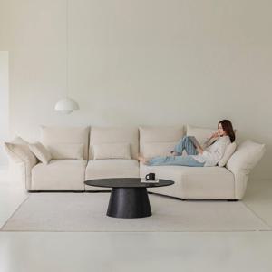 칼리 4인용 기능성 패브릭 모듈 소파 카우치형