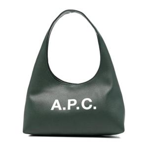 아페쎄 로고 프린트 크레센트 숄더백 PUABOF67027 KAF