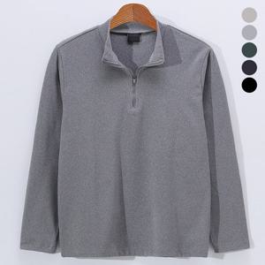 [후앙스] 기모 소프트 반집업 긴팔 카라티셔츠 PWRT9050