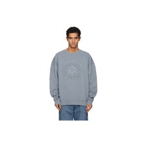 25 FW 발망 남성 그레이 발망 메다유 자수 스웨트셔츠 252251M204001