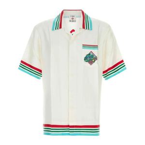 카사블랑카 반팔 쿠반 칼라 셔츠 UMS25SH00306 CASAWORLD