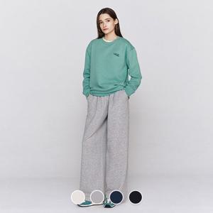 지오다노 415962 여자 테리 기모 원턱 와이드 루즈핏 트레이닝 팬츠 05415962