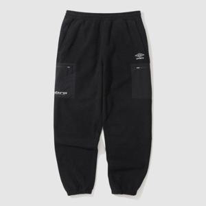 엄브로바지 NQC UP421SFPO2-BLK WARM+ 우븐 믹스 플리스 조거 팬츠 / BLACK