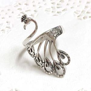 순은반지 꿈이펼쳐지는공작새 프리사이즈925실버 데일리반지 925실버 925실버반지 순은반지 은반지 프리사이즈반지