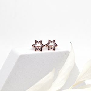 오팔하우스 14k 별 큐빅 원터치 귀걸이 OPKYE7703