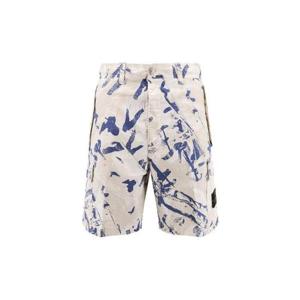 25 FW 스톤 아일랜드 페인트 프린트 카고 쇼츠 K1S15L100004S00E1