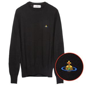 (명품) 비비안웨스트우드 라운드 니트 블랙 270100