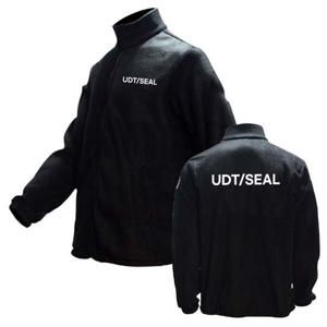 서바이벌 블랙 기모 겨울 후리스 집업 UDT/SEAL