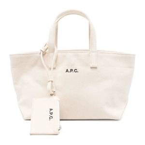 아페쎄 로고 프린트 렉탱귤러 베이스 스몰 토트백 COHMP F67045