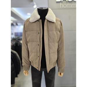 바쏘옴므 세이브존03 바쏘옴므 남자 가을 겨울 구스 베이지 패딩 점퍼 WSAFY4UA91A