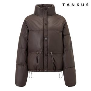 [탱커스]레글런 하이넥 밑단 스트링 패딩 점퍼 (TX4JP028L0)