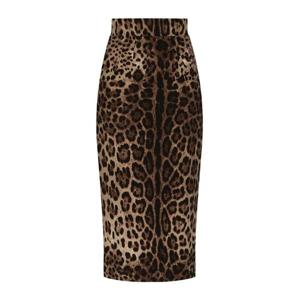 25 FW 돌체앤가바나 레오파드 프린트 미디 스커트  F4BZBTFS2A3 TP432014692