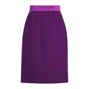 25 FW 돌체앤가바나 새틴 웨이스트밴드 미디 스커트 F4C1ETFU2TZ TP432905065