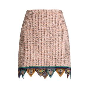 25 FW 에트로 프린지 트위드 미니 스커트 WRFA018899TJEI8 TP444880546