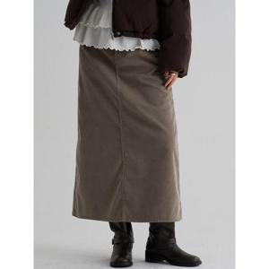 (355Y27LPHA) [에잇세컨즈] 본딩 코듀로이 롱스커트  베이지