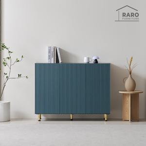 라로퍼니처 포그 1200 템바보드 골드다리 수납장 거실장 다용도 선반장