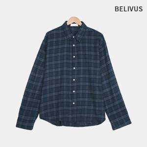 빌리버스 남자 클래식무드 모던 코튼 체크 셔츠 남방 레이어드 BRAT131