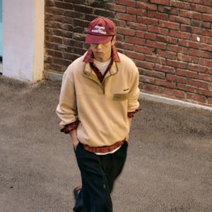 UNISEX 소프트 하이넥 플리스 아노락 [3COL] / SBE4U02010-MAN