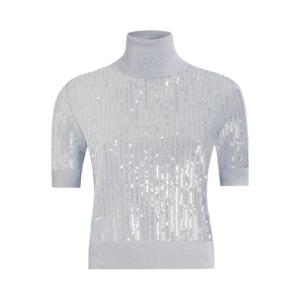 25 FW 돌체앤가바나 시퀸 장식 탑 FXW40ZJAIQ9 TP432790353