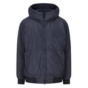 25 FW 스톤 아일랜드 로고 패치 지퍼 패스닝 후드 자켓 블루 K2S154100013S0A23