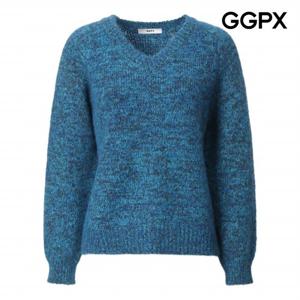 [GGPX] V넥 심플 날개 퍼 니트 (GPBKP035B)