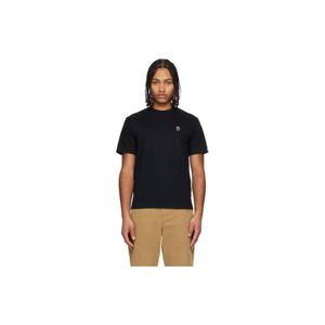 25 FW BAPE 남성 블랙 원 포인트 티셔츠 252546M213050